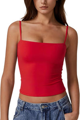 Women's Double Lined Basic Tank Top